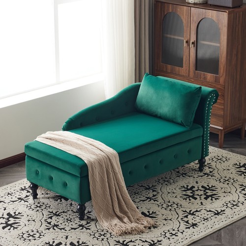 Modern velvet chaise lounge - velvet,