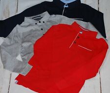 M&S, Autograph, Boys, Red, Grey, Polo Shirt, Top, 5-6, 7-8, 9-10, 11-12-13 years