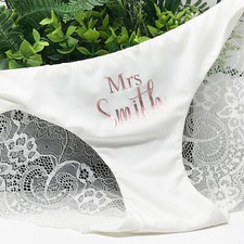 Personalised Bride Knickers - Wedding Gift
