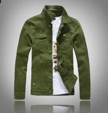 Mens Denim Jeans Jacket Cotton
