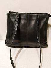 jobis leather bag black shoulder handbag double straps inner dividing pocket 