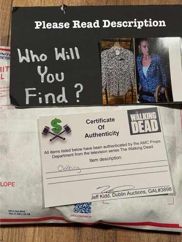 The walking dead prop wardrobe - walking,