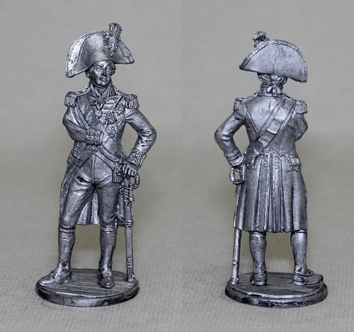 Pewter figurine vice admiral - figurine,