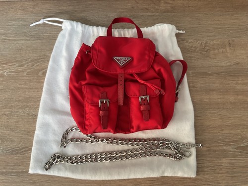 Prada mini backpack chain - prada,