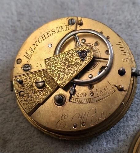 Antique english fusee pocket - antique,