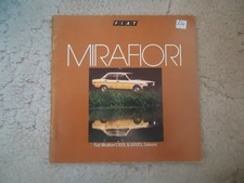 Fiat Mirafiori 1300L 1600CL Saloons Models Car Sales UK Sales Brochure