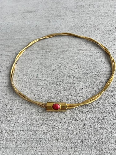 Vintage gold tone snake chain - vintage,