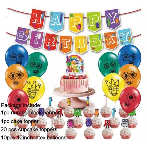 Numberblocks party decoration - numberblocks,