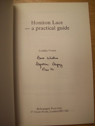 Honiton lace practical - a,