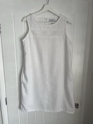 Next sleeveless white - , linen