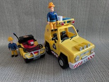 Fireman Sam Push Along Vehicle Mountain Rescue 4 x 4 Jeep & Quad Bike & Figures