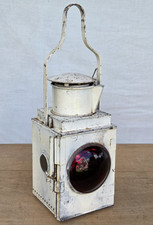 Vintage B.R.(M) British Railways Train Tail Lamp Railwayana Lantern with Burner