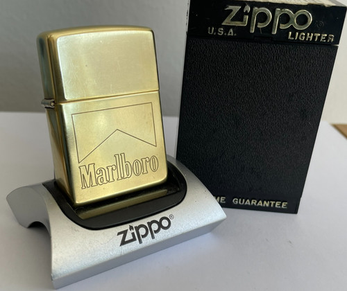 Vintage solid brass zippo - vintage,