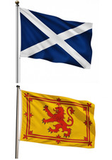 2 X Scotland 5x3ft Flags