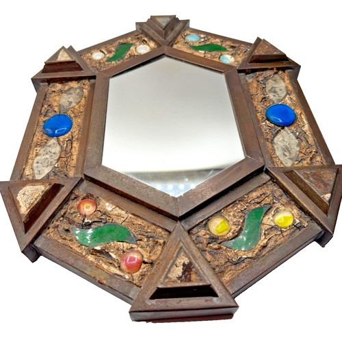 Vintage metal glass - vintage,
