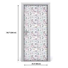 Removable Door sticker Girly