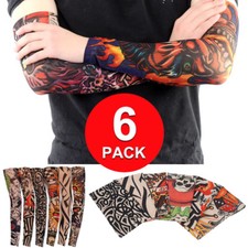 6 Pack Tattoo Sleeves Elastic