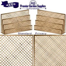 Alderley Diamond Trellis Elite Framed Treated Garden Fence Standard or Privacy