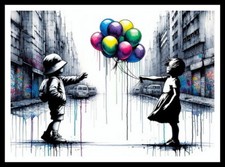 Wall Art Print Banksy Style