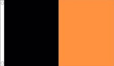 BLACK and AMBER GOLD FLAG 5’