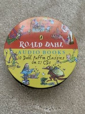 Roald Dahl Set of Audio Books. 10 Classics on 27 CD's Complete in Tin Case