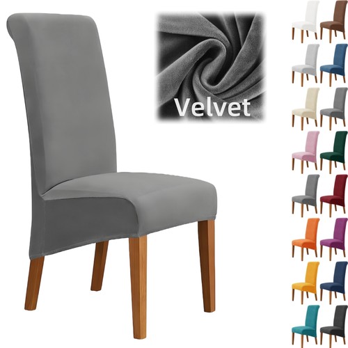 Large velvet dining chair - velvet,