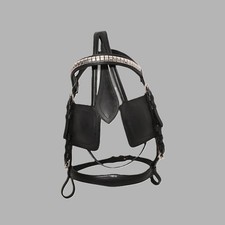 Leather draft driving bridle - leather,
