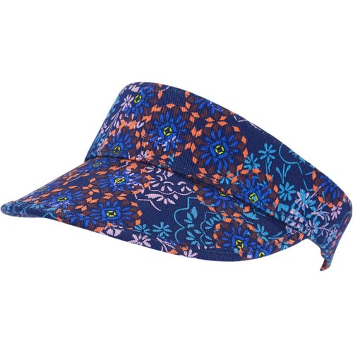 Lock blue floral visor - &,