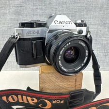 Canon AE-1 Program 35mm SLR Film Camera with FD 28mm f/2.8 Lens - Good