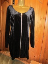 H&M DIVIDED  VELVET  STYLE ZIP UP DRESS 14 (SUITS 12 / 14 )NEW
