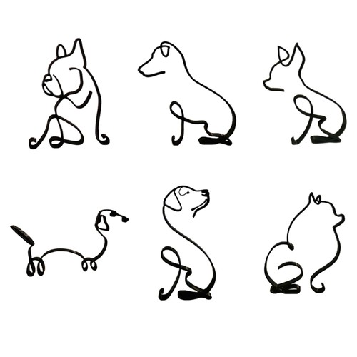Wrought iron dog - wrought,