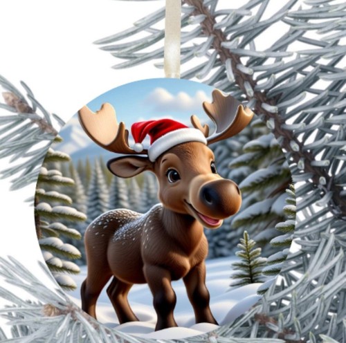 Moose hanging bauble gift - hanging,