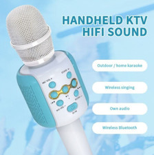 Blue karaoke microphone - blue, player