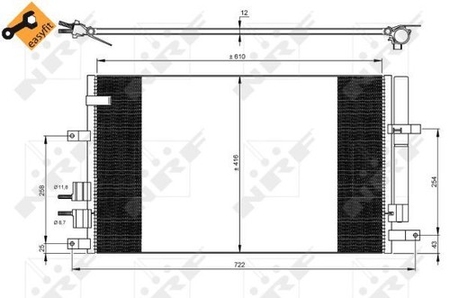 Nrf 35911 condenser air - condenser,,