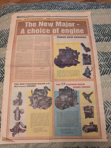 Fordson major tractor engine - fordson,