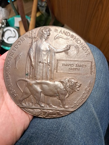 Ww1 death plaque - death, penny