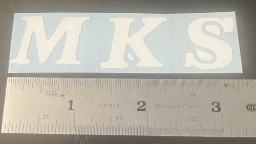 Mks bmx decal sticker old - mks,