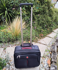 Wenger Swiss Gear Wheeled Suitcase Laptop Case Cabin Luggage Travel Bag Black