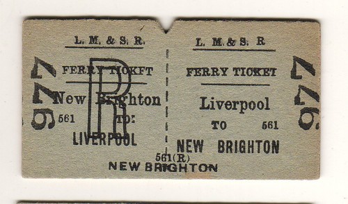 Ferry ticket lmsr - ferry, liverpool