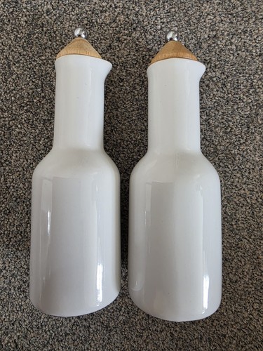 Pair ceramic olive oil - pair, of