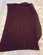 PURPLE SCARF/HIJAB /SHAWL WITH