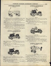 1931 PAPER AD Gendron Stake Body Wood Wagon Juvenile Automobile Scooter Tricycle