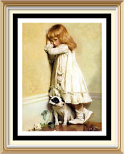 Mounted Ready to Frame 7x5 Print CHARLES BURTON BARBER Print IN DISGRACE Dog