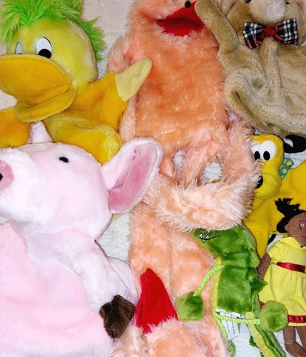 Vintage puppets joblot hand - puppets,