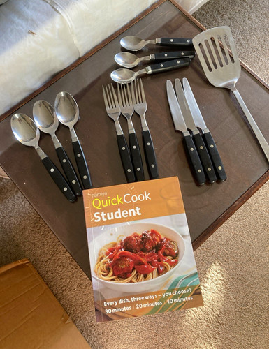 16pc stainless steel cutlery - stainless,