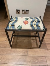 Upholstered Metal Bench /