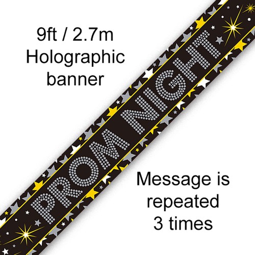 Prom night party - night, banner