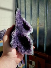 Natural Amethyst Druze Geode Quartz Crystal Cluster 750g R90 14x9cm XL