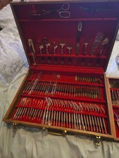 Thai Bronze/Buddha Cutlery Set For 12 People Unused Maid In Siam