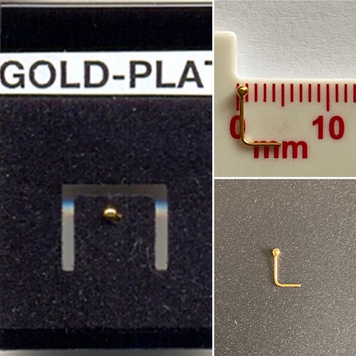 Tiny gold ball 1mm - gold, plated
